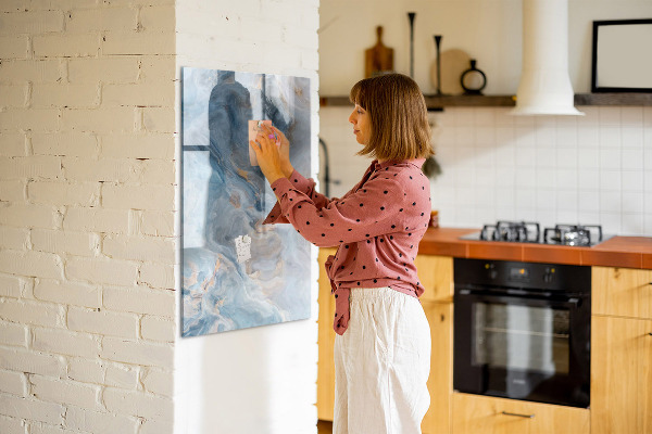 Magnetická popisovateľná tabuľa Moderná tabuľa na poznámky a fotografie