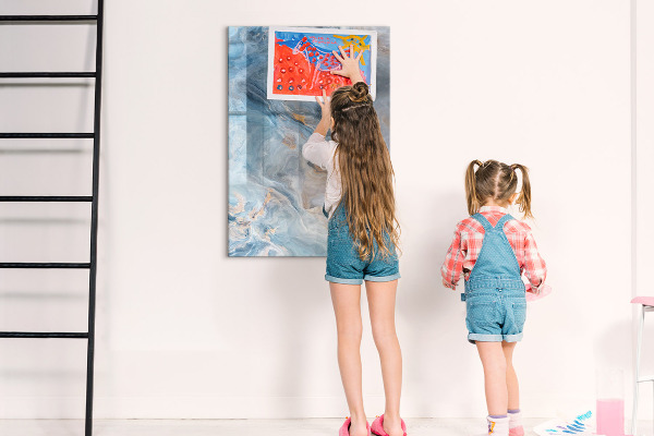 Magnetická popisovateľná tabuľa Moderná tabuľa na poznámky a fotografie