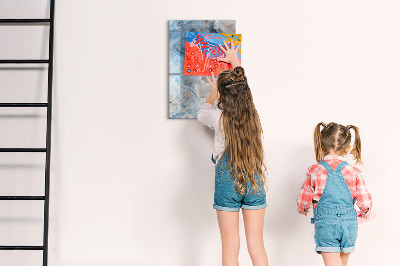 Magnetická popisovateľná tabuľa Moderná tabuľa na poznámky a fotografie