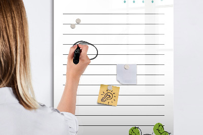 Kresliaca magnetická tabuľa Zoznam úloh s kreatívnym nádychom