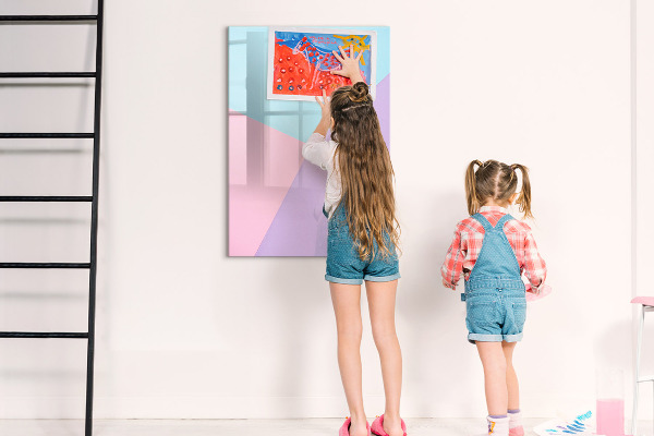 Magnetická popisovateľná tabuľa Farebná tabuľa na poznámky a fotografie