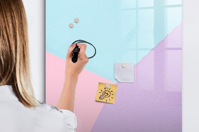 Magnetická popisovateľná tabuľa Farebná tabuľa na poznámky a fotografie