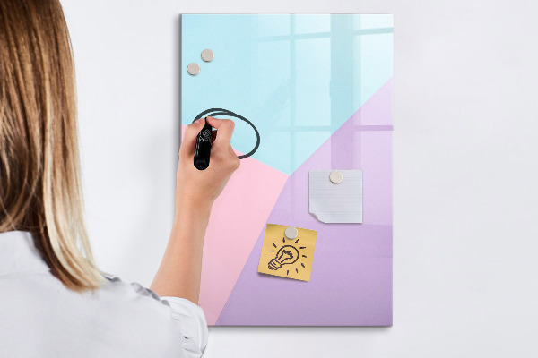 Magnetická popisovateľná tabuľa Farebná tabuľa na poznámky a fotografie