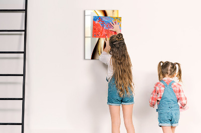 Kresliaca magnetická tabuľa Farebná tabuľa na poznámky a fotografie