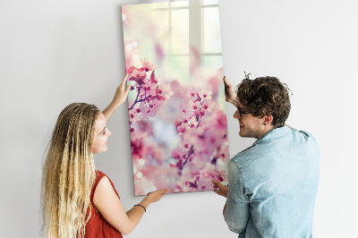 Kresliaca magnetická tabuľa Kvetinový motív s priestorom na fotografie