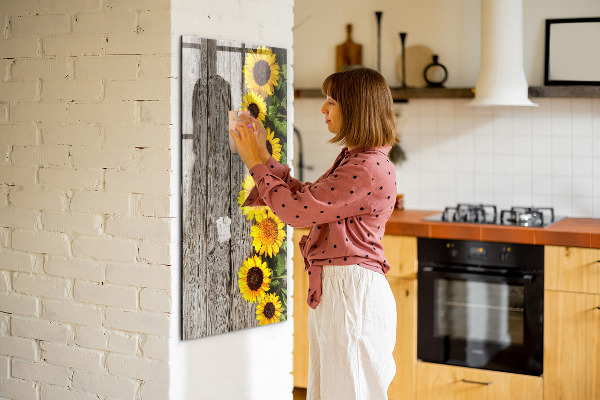 Magnetická popisovateľná tabuľa Kreatívna kvetinová a fotografická tabuľa