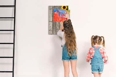 Magnetická popisovateľná tabuľa Kreatívna kvetinová a fotografická tabuľa