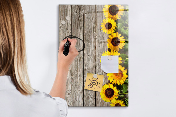 Magnetická popisovateľná tabuľa Kreatívna kvetinová a fotografická tabuľa
