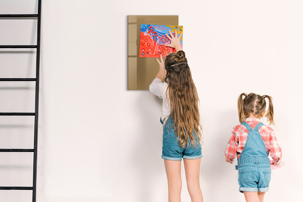 Magnetická popisovateľná tabuľa Praktická tabuľa na poznámky a fotografie