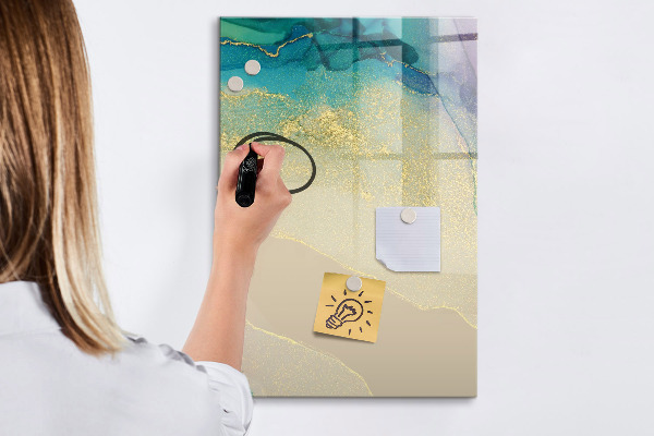 Magnetická popisovateľná tabuľa Štýlová tabuľa na poznámky a fotografie