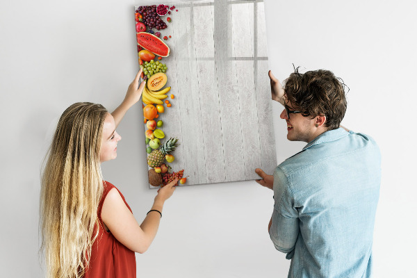 Magnetická popisovateľná tabuľa Kreatívna ovocná doska s fotografiami