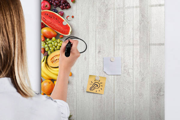 Magnetická popisovateľná tabuľa Kreatívna ovocná doska s fotografiami