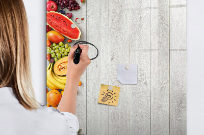 Magnetická popisovateľná tabuľa Kreatívna ovocná doska s fotografiami