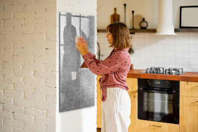 Magnetická popisovateľná tabuľa Moderná tabuľa na poznámky a fotografie