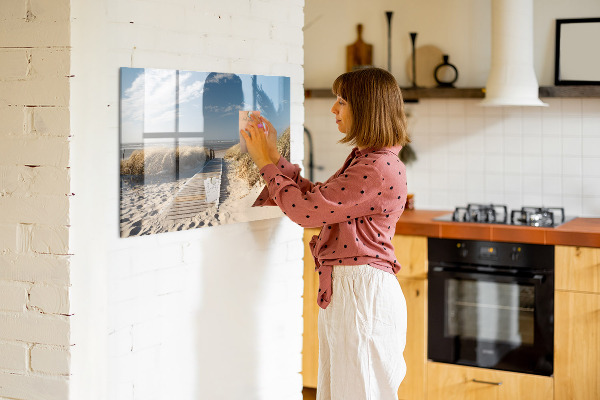 Kresliaca magnetická tabuľa Pláž, spomienky a kreativita na fotografiách