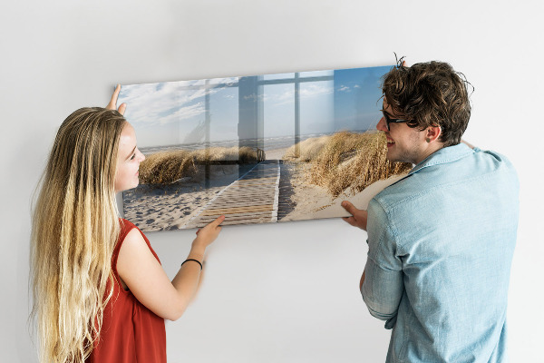Kresliaca magnetická tabuľa Pláž, spomienky a kreativita na fotografiách