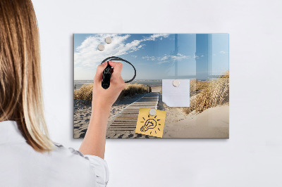 Kresliaca magnetická tabuľa Pláž, spomienky a kreativita na fotografiách