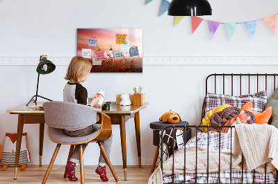 Magnetická popisovateľná tabuľa Kreatívny priestor na prezentáciu fotografií