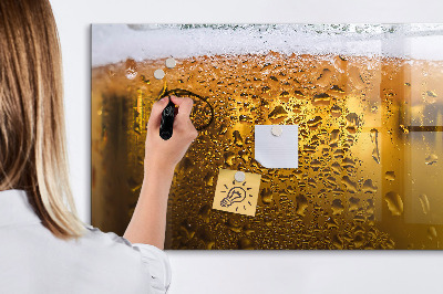 Magnetická popisovateľná tabuľa Studené pivo s osobnými spomienkami