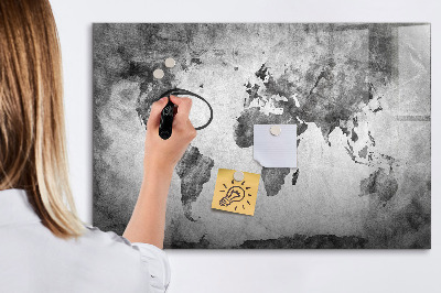 Magnetická popisovateľná tabuľa Mapa sveta s osobnými fotografiami