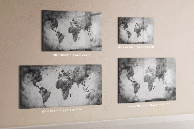 Magnetická popisovateľná tabuľa Mapa sveta s osobnými fotografiami