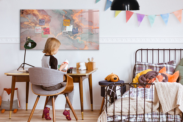 Magnetická popisovateľná tabuľa Elegantná tabuľka na poznámky a fotografie