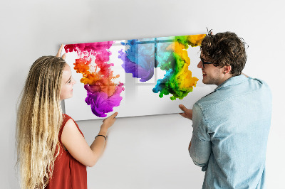 Kresliaca magnetická tabuľa Farebné oblaky s osobnými fotografiami