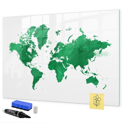 Magnetická popisovateľná tabuľa Interaktívna mapa pre spomienky na cesty