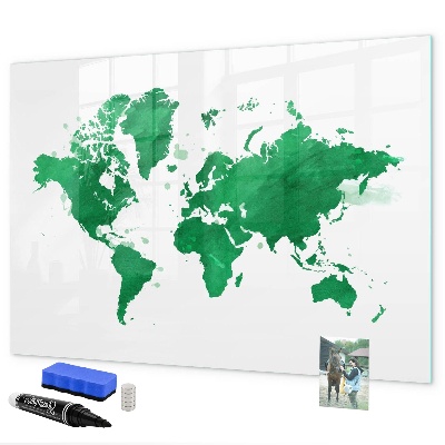 Magnetická popisovateľná tabuľa Interaktívna mapa pre spomienky na cesty