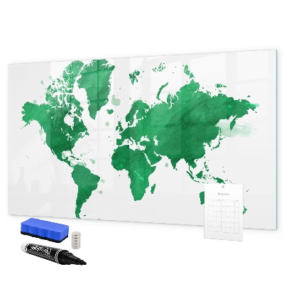 Magnetická popisovateľná tabuľa Interaktívna mapa pre spomienky na cesty
