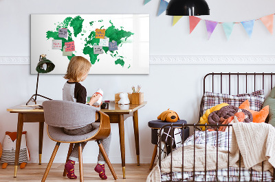 Magnetická popisovateľná tabuľa Interaktívna mapa pre spomienky na cesty