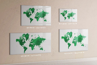 Magnetická popisovateľná tabuľa Interaktívna mapa pre spomienky na cesty