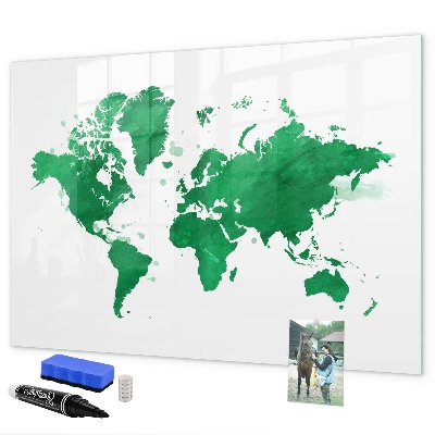 Magnetická popisovateľná tabuľa Interaktívna mapa pre spomienky na cesty