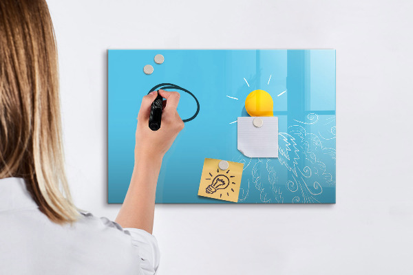 Magnetická popisovateľná tabuľa Farebná tabuľa na prezentáciu fotografií