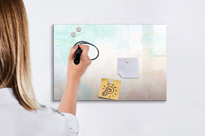Magnetická popisovateľná tabuľa Farebná tabuľa na prezentáciu fotografií