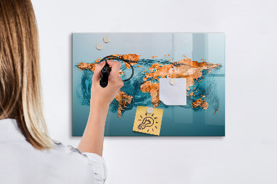 Kresliaca magnetická tabuľa Interaktívny svet s osobnými fotografiami