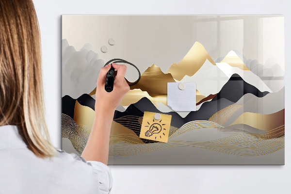 Magnetická popisovateľná tabuľa Moderná tabuľa na fotografie a poznámky