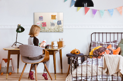 Magnetická popisovateľná tabuľa Štýlová tabuľa na poznámky a fotografie