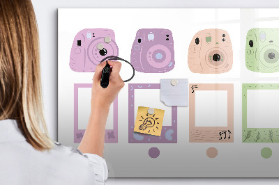 Magnetická popisovateľná tabuľa Kreatívna tabuľa na fotografie a poznámky