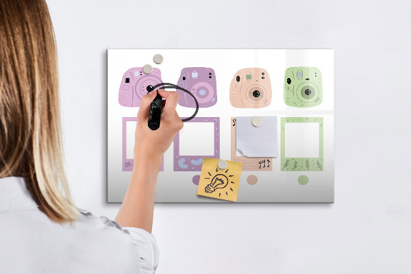 Magnetická popisovateľná tabuľa Kreatívna tabuľa na fotografie a poznámky