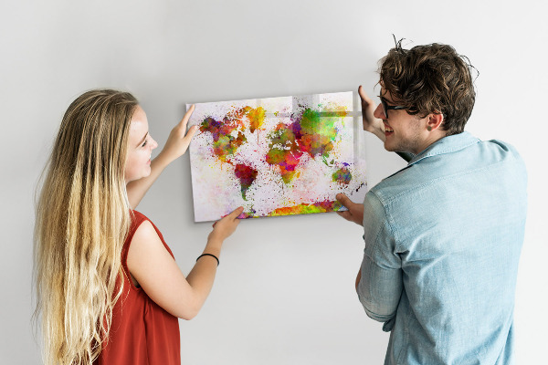Kresliaca magnetická tabuľa Farebná mapa s miestami na fotenie