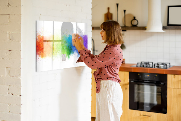 Magnetická popisovateľná tabuľa Farebná nástenka s fotografiami