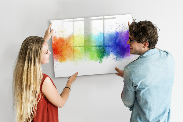 Magnetická popisovateľná tabuľa Farebná nástenka s fotografiami
