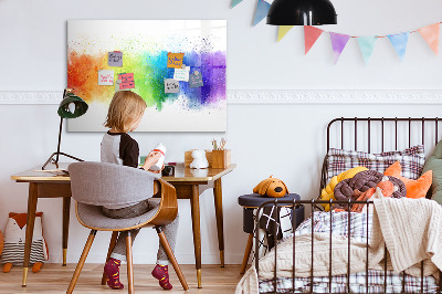Magnetická popisovateľná tabuľa Farebná nástenka s fotografiami
