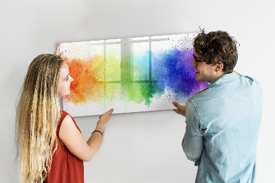 Magnetická popisovateľná tabuľa Farebná nástenka s fotografiami