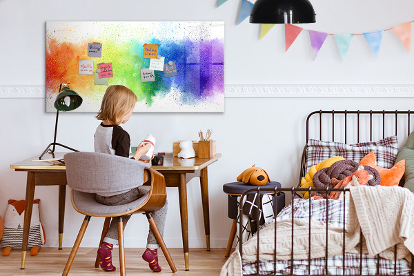 Magnetická popisovateľná tabuľa Farebná nástenka s fotografiami