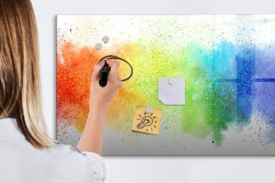 Magnetická popisovateľná tabuľa Farebná nástenka s fotografiami