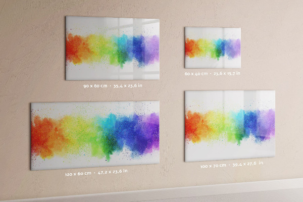 Magnetická popisovateľná tabuľa Farebná nástenka s fotografiami