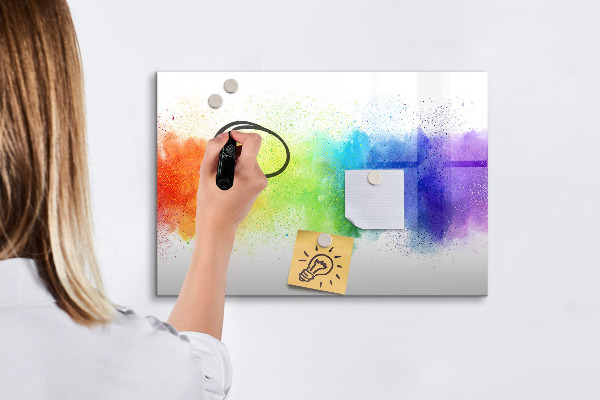 Magnetická popisovateľná tabuľa Farebná nástenka s fotografiami