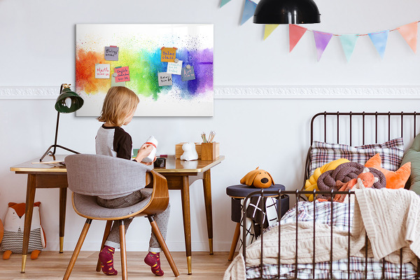 Magnetická popisovateľná tabuľa Farebná nástenka s fotografiami